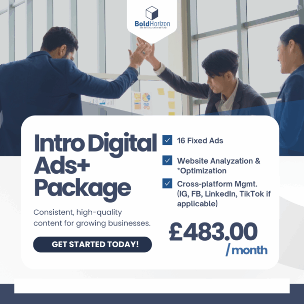Intro (PLUS) Digital Ads Package (16 Custom Built Fixed Ads)